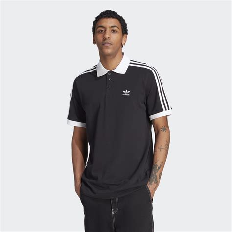 adidas 3-stripe poloshirt piquet herren polohemd polo climacool schwarz weiß|Poloshirts · CLIMACOOL .